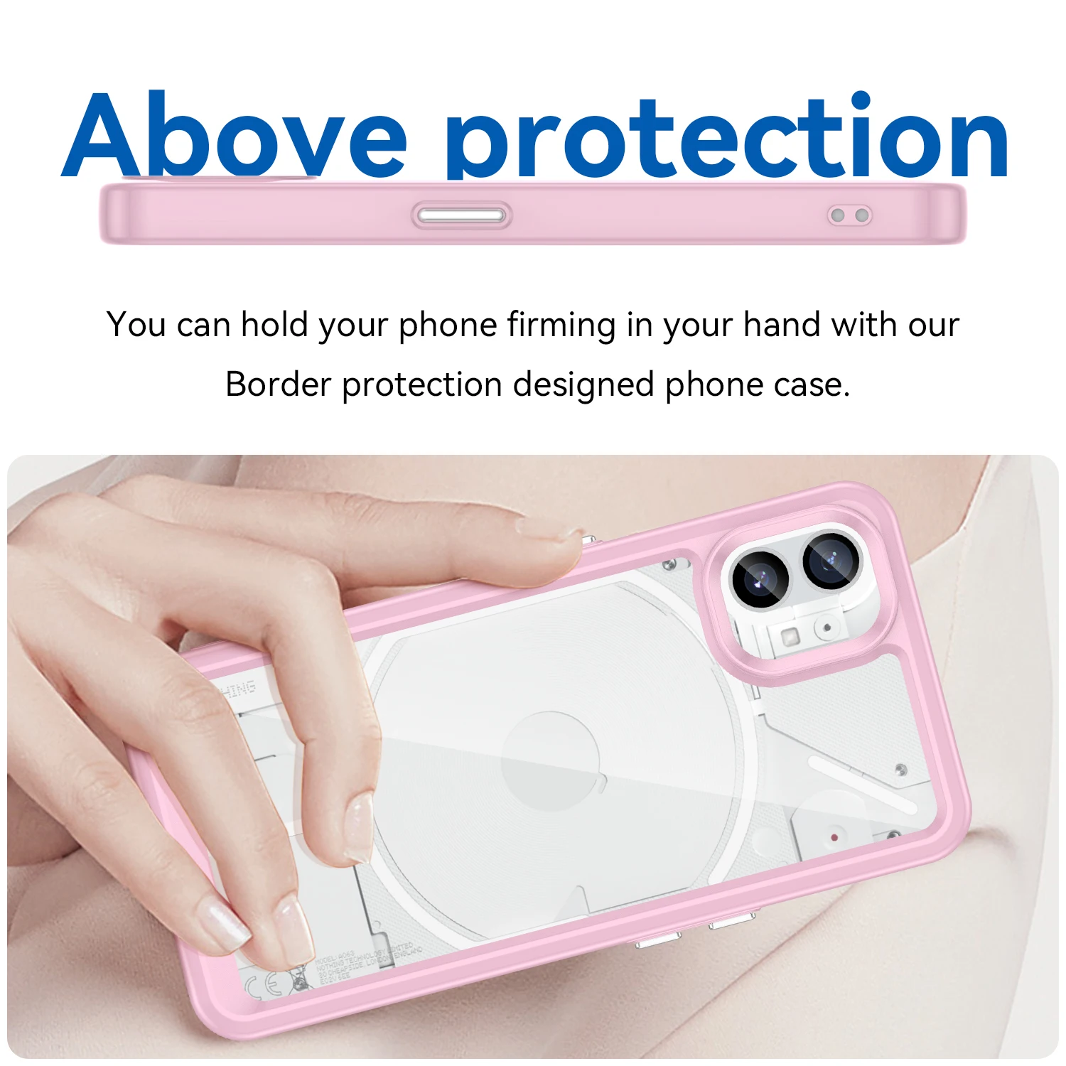 Transparent Cases For ( Nothing Phone 1 ) covers woman fundas Capa mobile bag Soft border + hard Acrylic back чехол Coque Case - 5