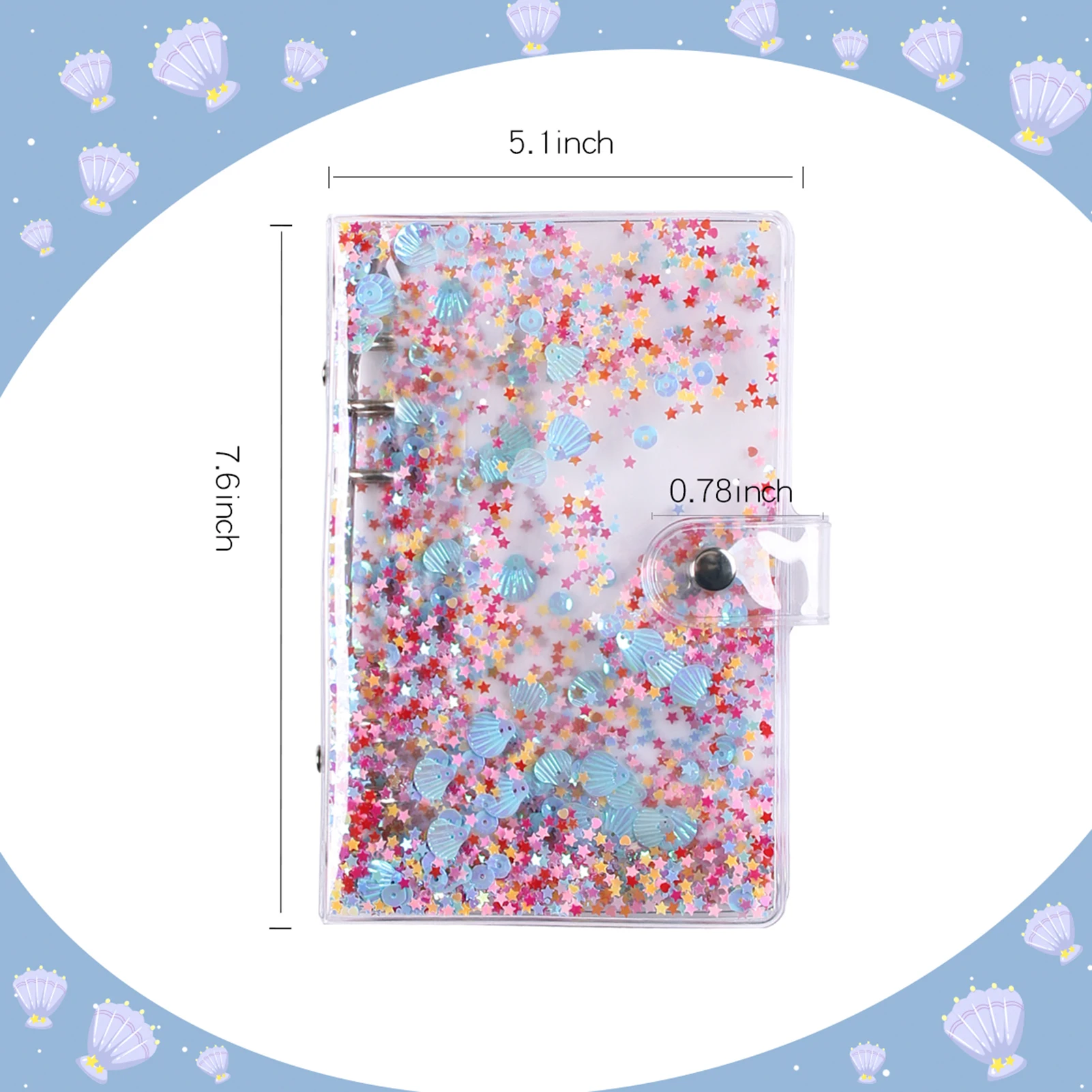 A6-Budget-Ordnerhülle mit 10 transparenten Geldumschlägen, wasserdichte PVC-Geldtaschen mit Reißverschluss für Budget – Detail 2