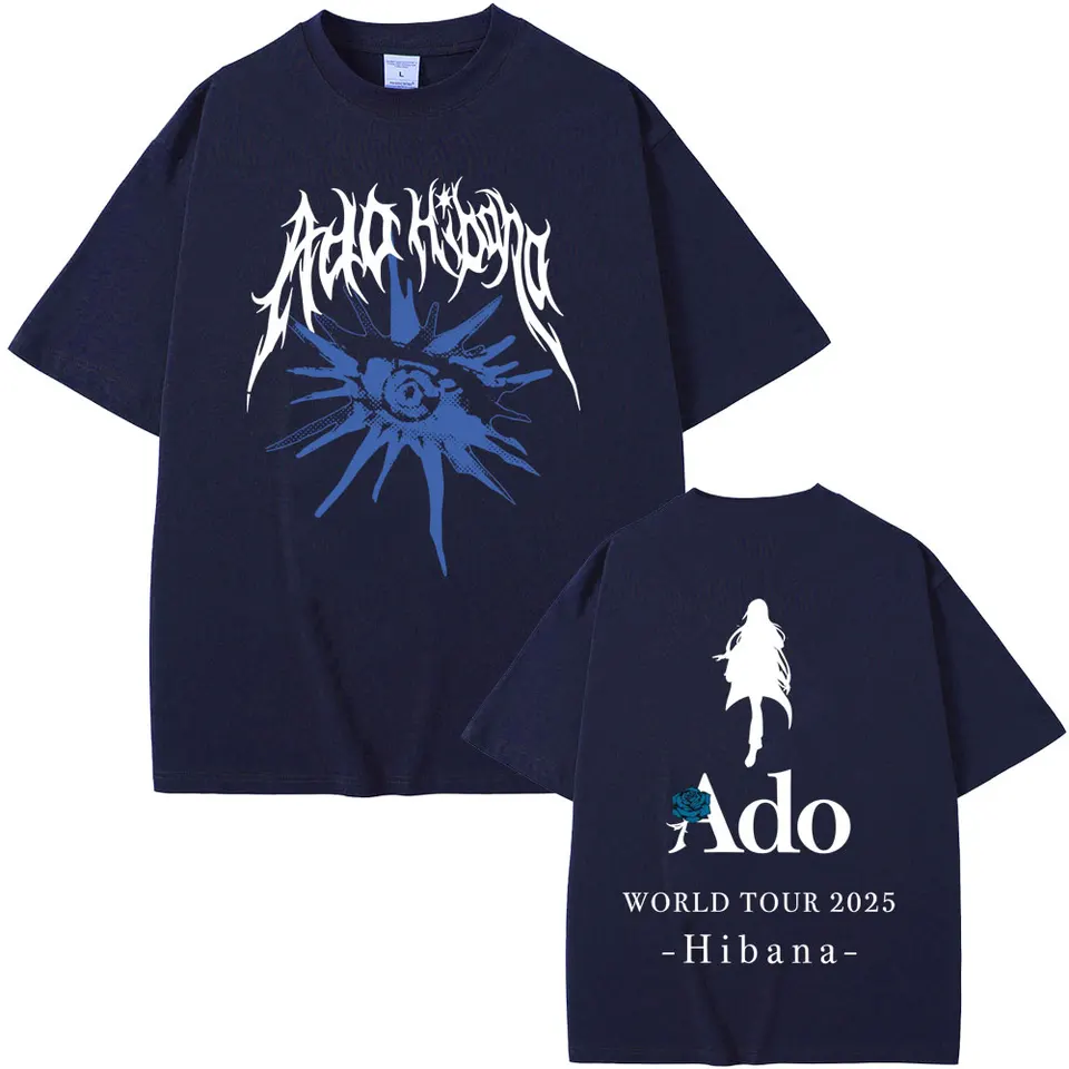 Ado World Tour 2025 Hibana T-shirt Summer Men Women Fashion
