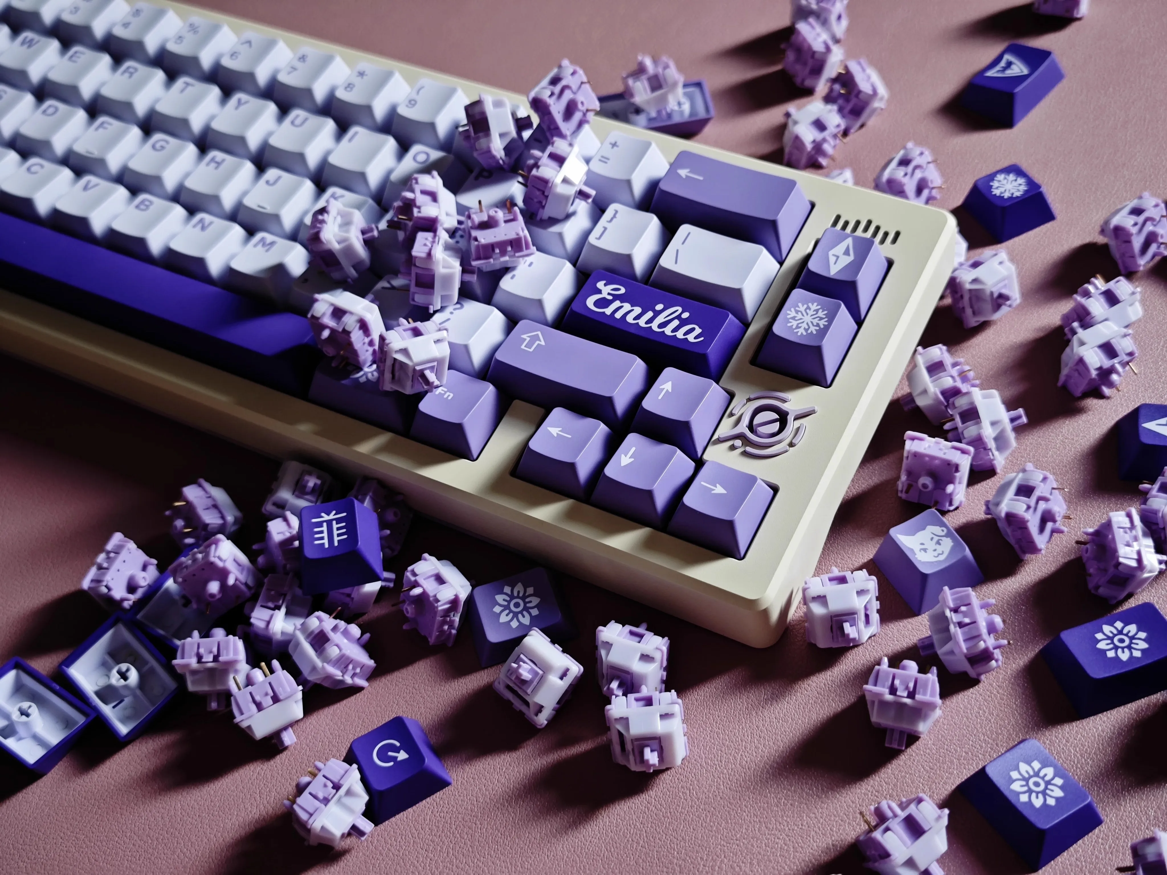Aifei-clone Gmk Frost Witch Keycaps Abs Double Shot Key Caps Perfil de Cereja Keycap à Prova de Luz para 61 64 68 84 87 96 980 Set - Imagem 4