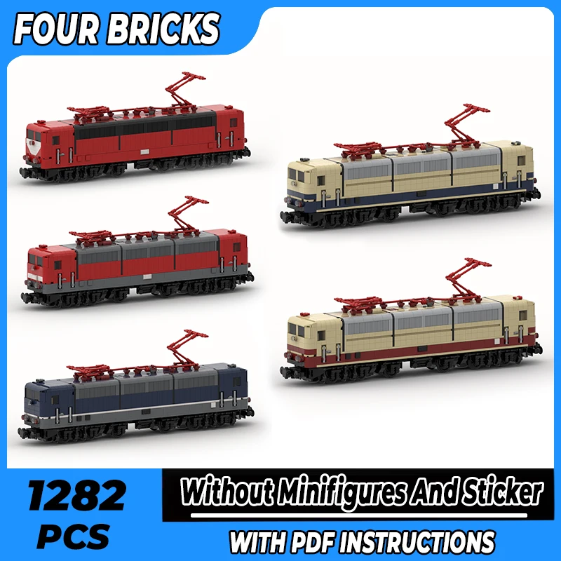 

City High-Speed Train Model Moc Building Bricks DB-Baureihe Train Technology Modular Blocks Gift Christmas Toy DIY Sets Assembly