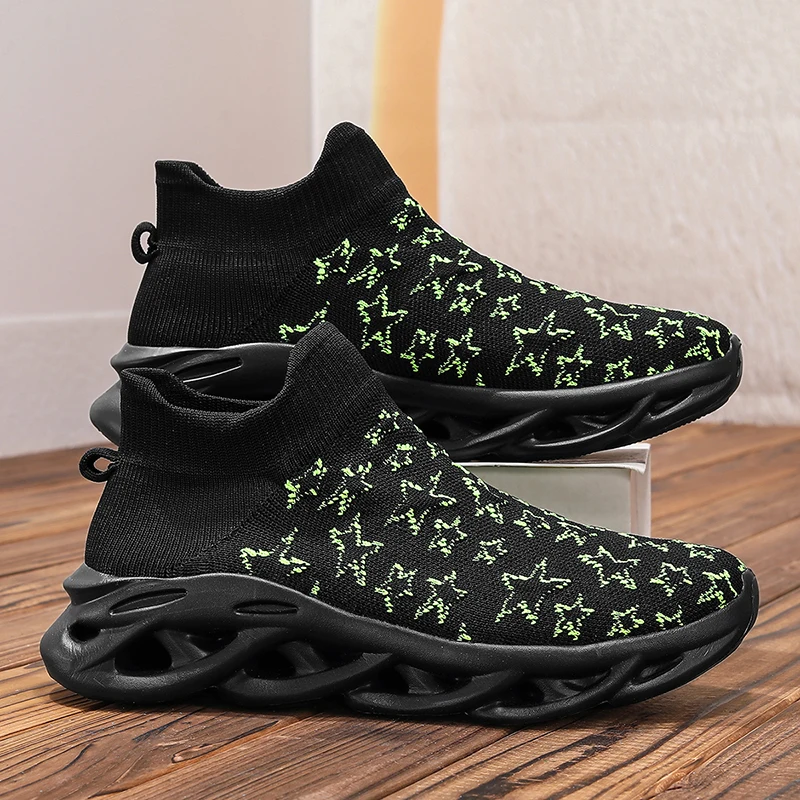 أحذية رياضية صيفية للرجال قابلة للتنفس، أحذية مشي كاجوال شبكية مريحة وخفيفة الوزن وعصرية للتنس في الهواء الطلق للرجال