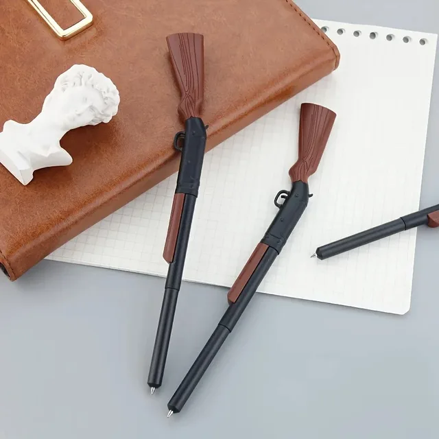 Stylo pistolet au design unique, écriture fluide, instrument d'écriture, fournitures de bureau, stylo élégant, papeterie amusante, stylo à bille 4 Stylo pistolet au design unique, écriture fluide, instrument d'écriture, fournitures de bureau, stylo élégant, papeterie amusante, stylo à bille 4
