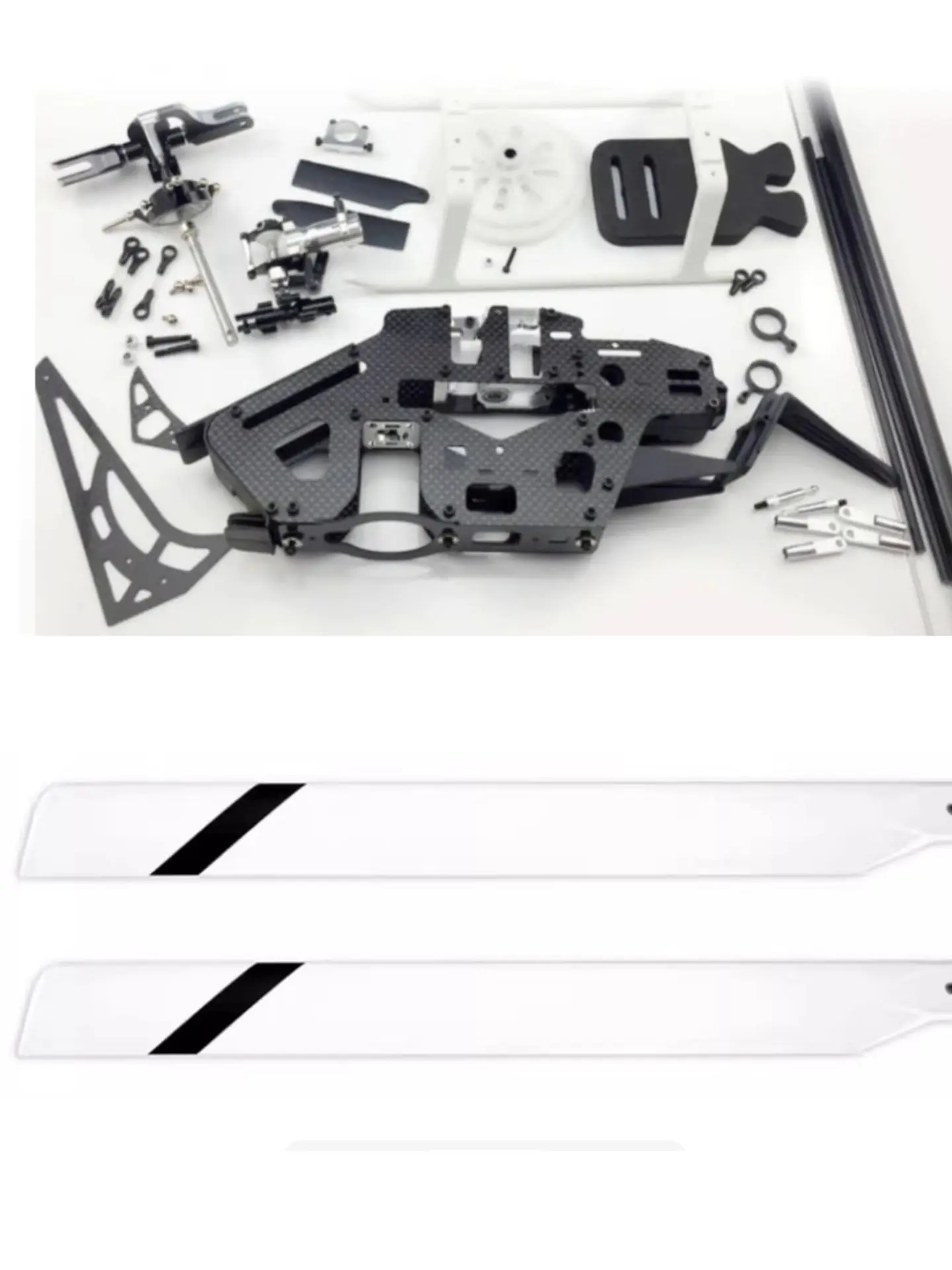 Détail du rotor et du système FBL/DFC du Kit Hélicoptère RC 450