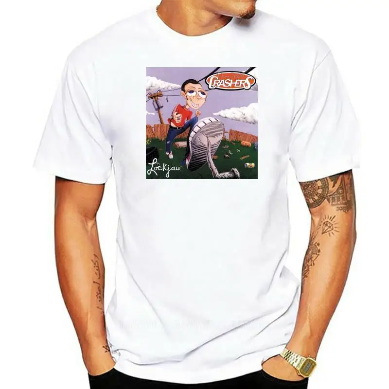 Женская футболка, новинка, черная футболка с логотипом танцевальных залов Lockjaw Ska Pop, размеры от S до 3XL, топы для подарка на день рождения