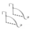 2Pieces Over The Door Hooks Hanger Multi Hanging Storage Organizers Valet Hooks Y4QC 4