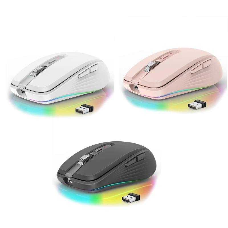 Wireless Game Mouse Button Dual Mode 2.4G Bluetooth compatible 5.1