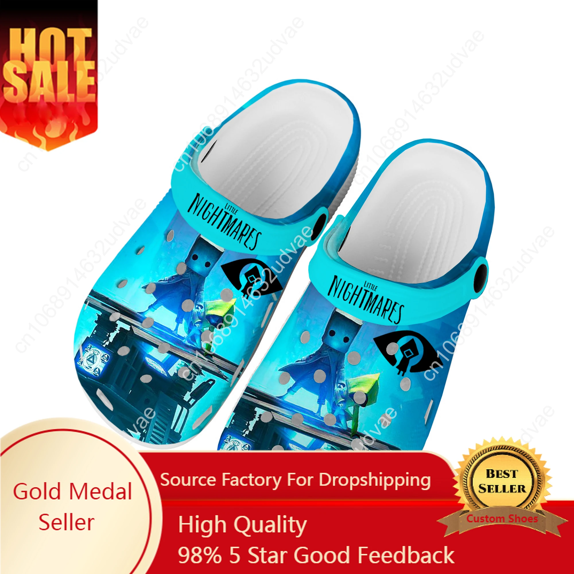 

Little Nightmares Hot Game Cartoon Movie Home Clogs Custom Water Shoes Mens Womens Teenager Shoe Garden Clog Beach Hole Slippers