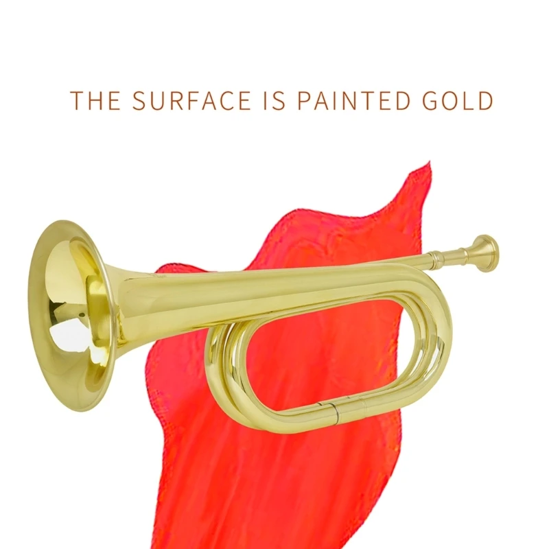 Children Teenager School Band Durable Strong Practical Music Instrument Students Brass Trumpet Lightweight Bugle Trumpet 24BD