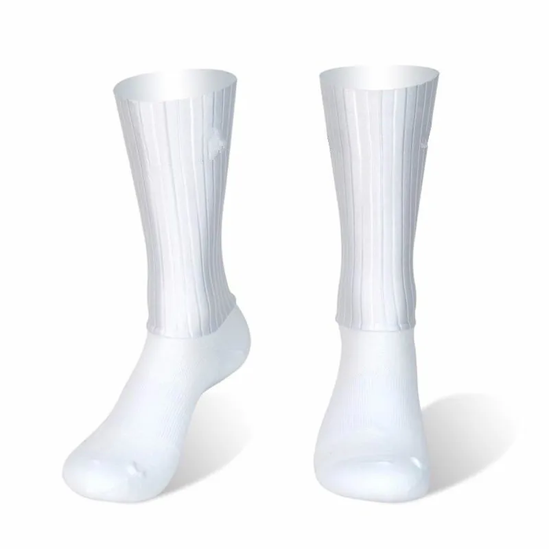 

Cycling 2024 Anti Socks Slip Silicone Whiteline Summer Aero Socks Men Bicycle Sport Running Bike Socks Calcetines Ciclismo