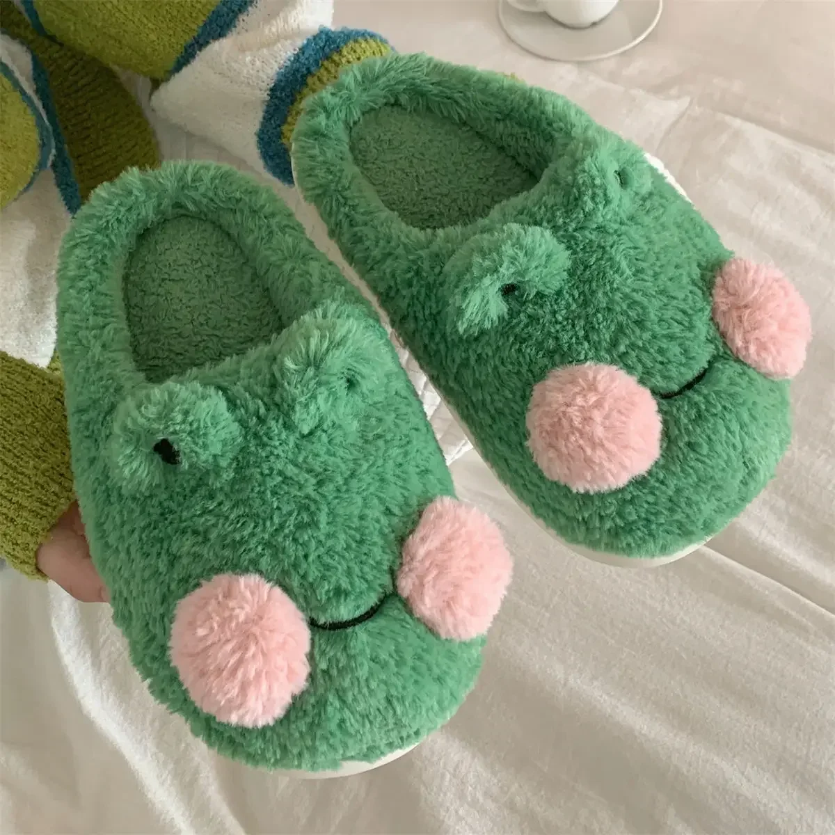Pantuflas Mujer Sandalias Con Peluche Arriba Pantuflas Kuromi Niña