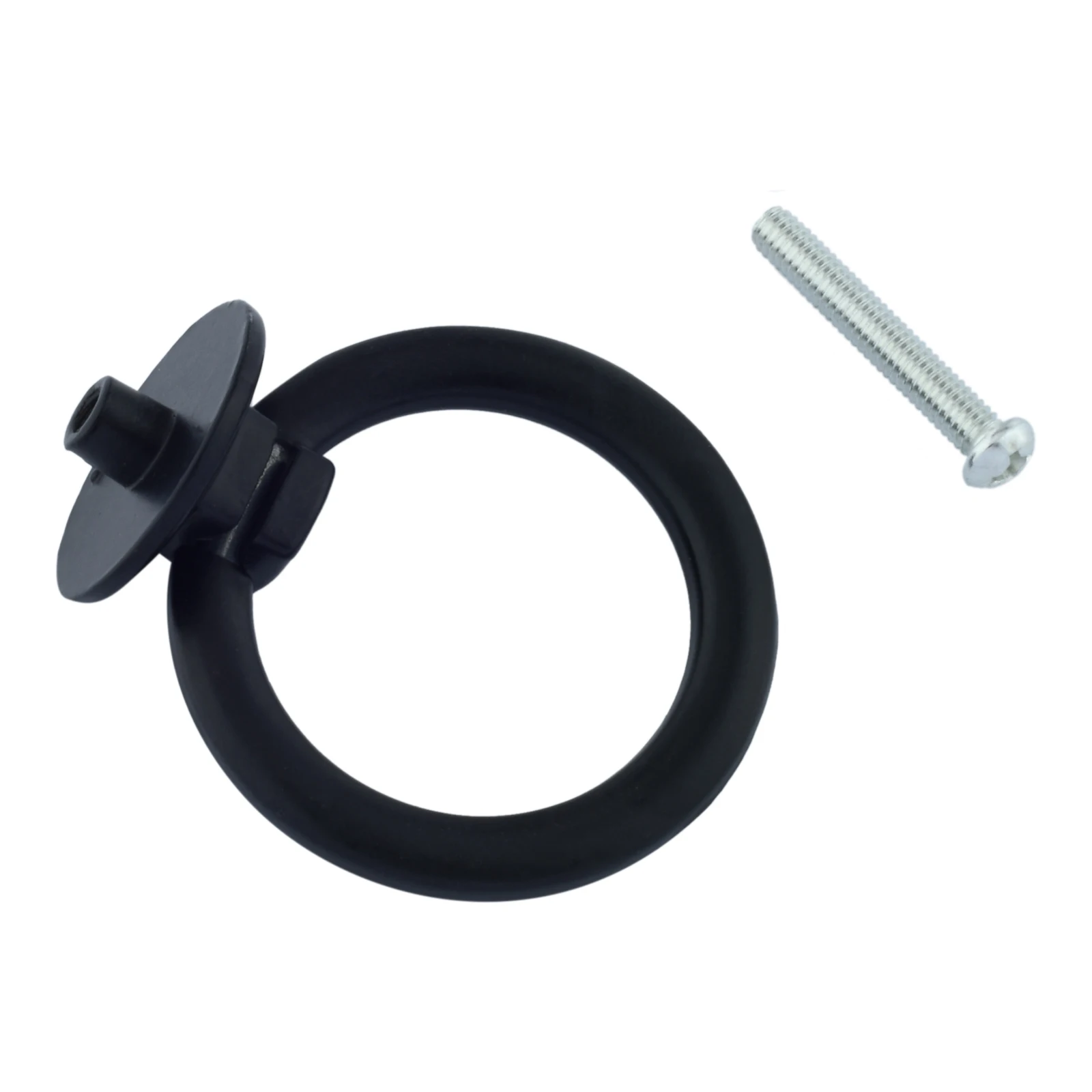 Black Vintage Round Ring Furniture Door Pull Handle for Jewelry Box Door Ring w/ Screw Retro Decor furniture knobs,mechanical equipment handles