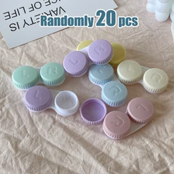 Vibrant Contact Lens Holder Set - Compact & Stylish Storage Solution (Randomly 20 pieces)