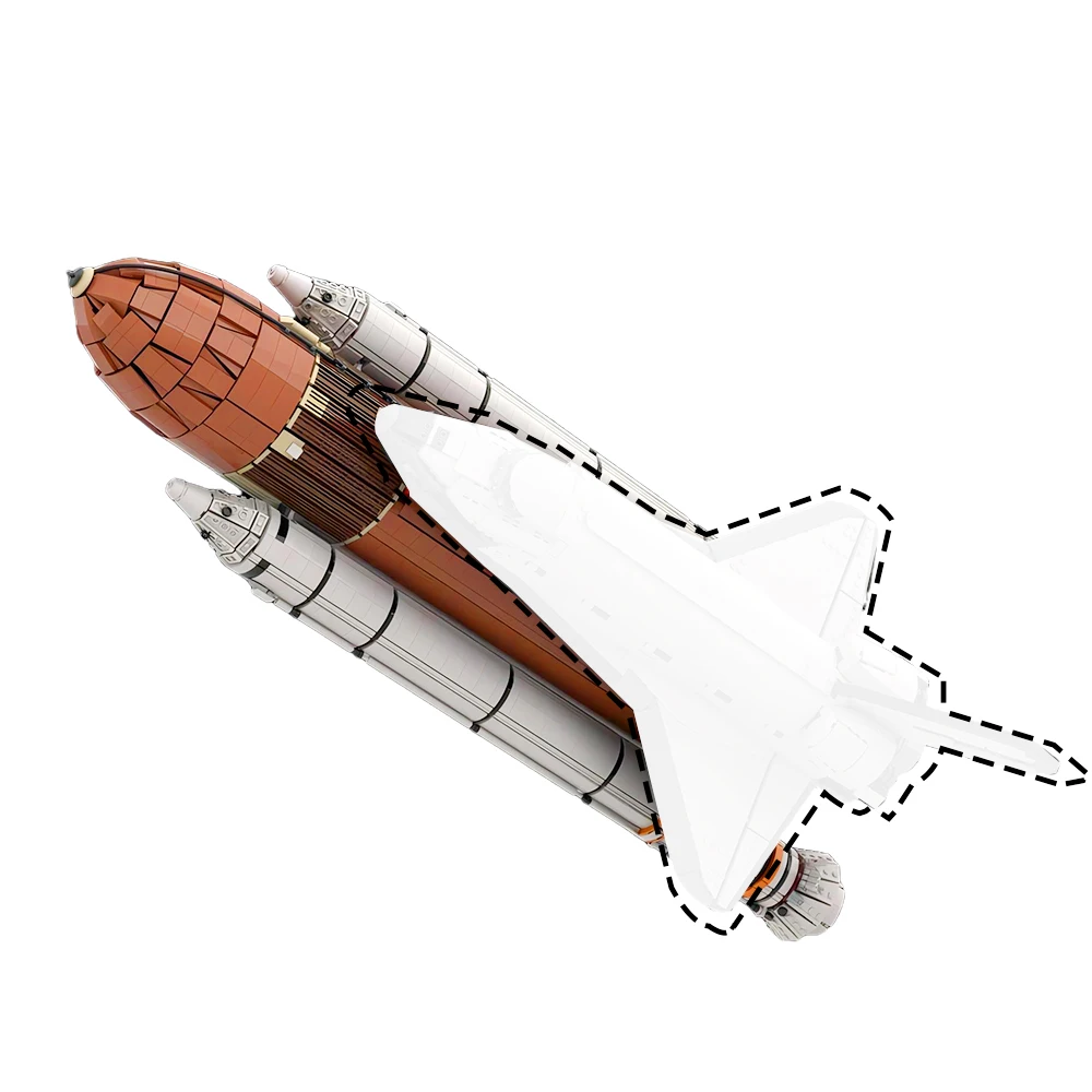 MOC 10283 외부 연료 탱크 및 SRB 애드온 모델, 모바일 발사 플랫폼 포함, 7669 피스 빌딩 완구 세트
