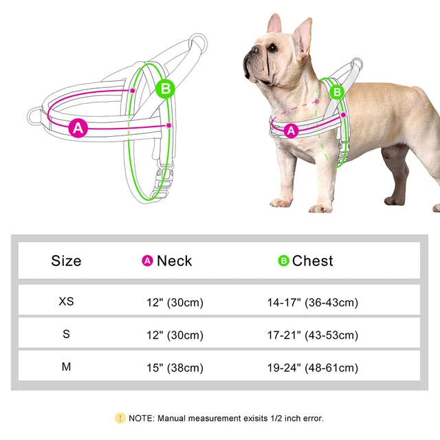 Soft Padded Nylon Dog Harness No Pull Dog Harnesses Vest Adjustable Pet Puppy Pug Harness Durable Vest For Small Medium Dogs 6