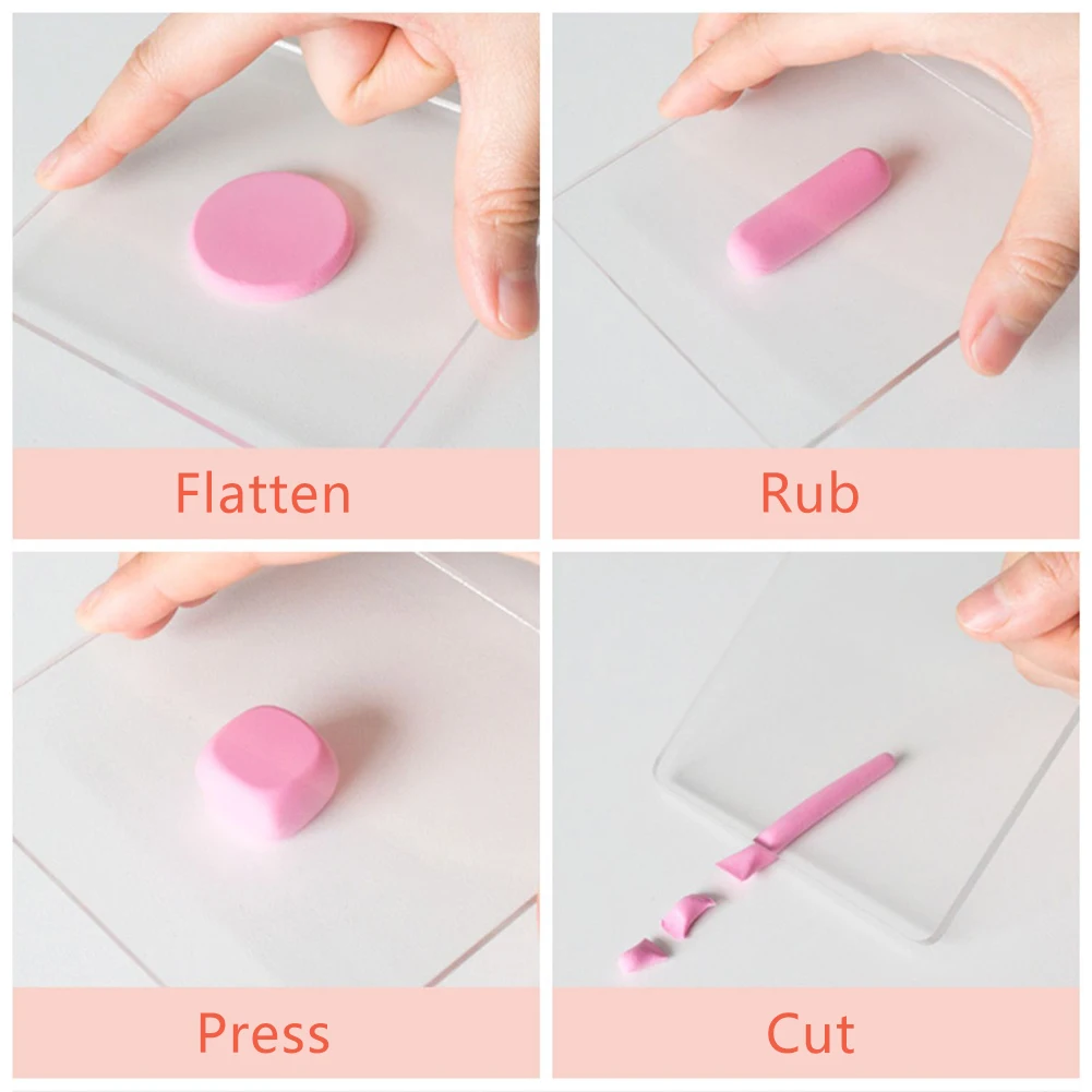 Clay Tool Mud Press Stick Tool Modeling Acrylic Clay Roller Paper Soft Plasticine Drawing Slime Polymer Children Toys