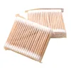 1Bag Double-head Wooden Cotton Makeup Stick Swab Applicator Q-tip Swab 6