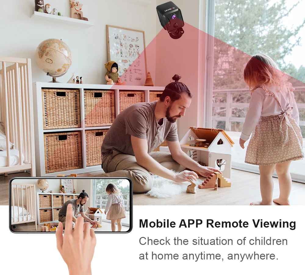 Two way audio features with microphone and speaker