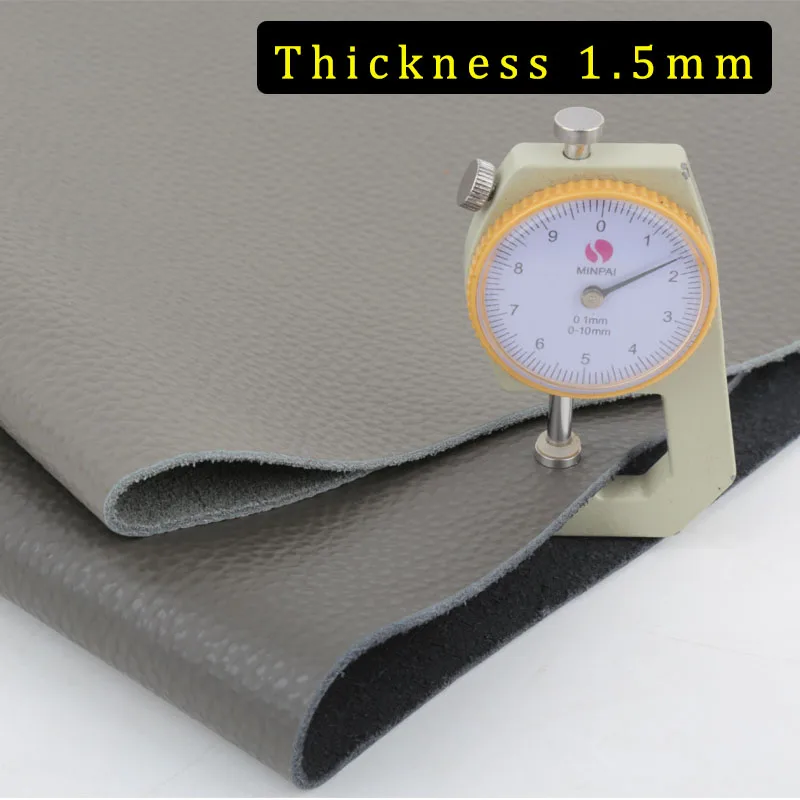 회색 천연 가죽 상층 소가죽 리치 패턴 짙은 회색 DIY 소파 시트 자동차 쿠션 부드러운 가죽 소재
