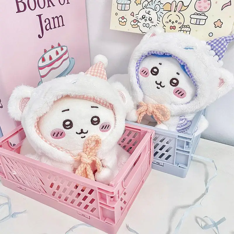 10cm Doll Clothes Winter Cape with Hood, Soft Plush Cape Perfect for Cotton Doll Christmas Dress Up