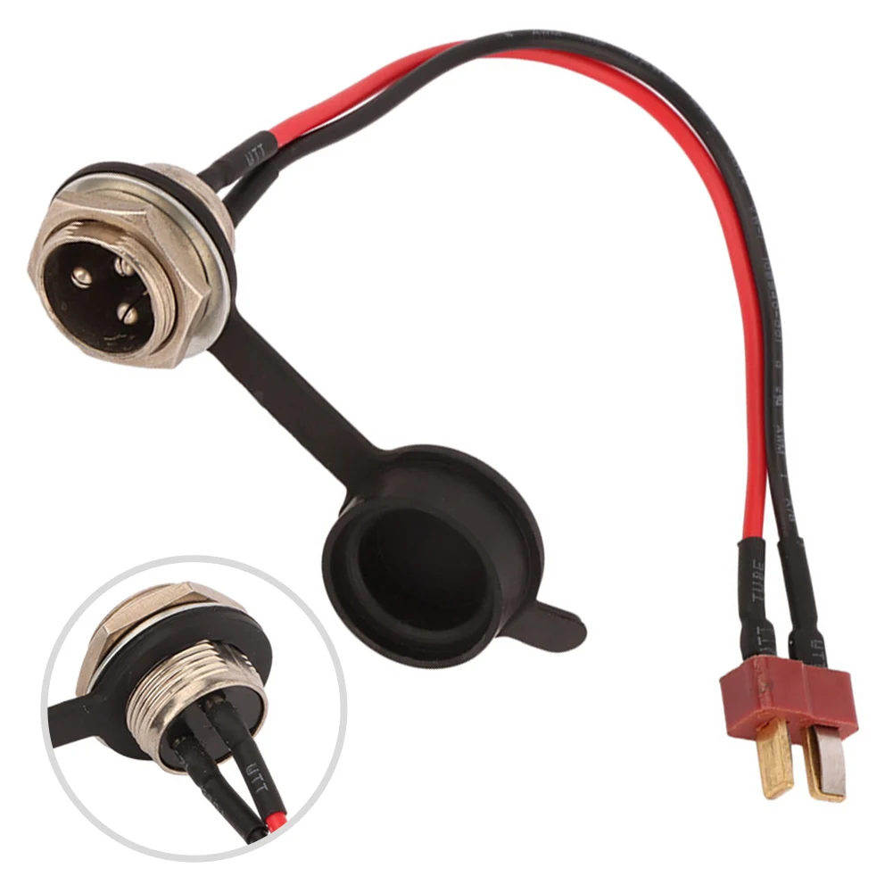 

15cm Electric Scooter Power Charger T-Head Charging Cable Port Plug Lightweight Electric Scooter Accessories For Kugoo M5