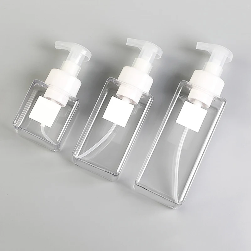 250ml/450ml/650ml Travel Foaming Soap Bottles Empty Soap Foam Bottle Refill Hand Sanitizer Shampoo Shower Gel Dispenser