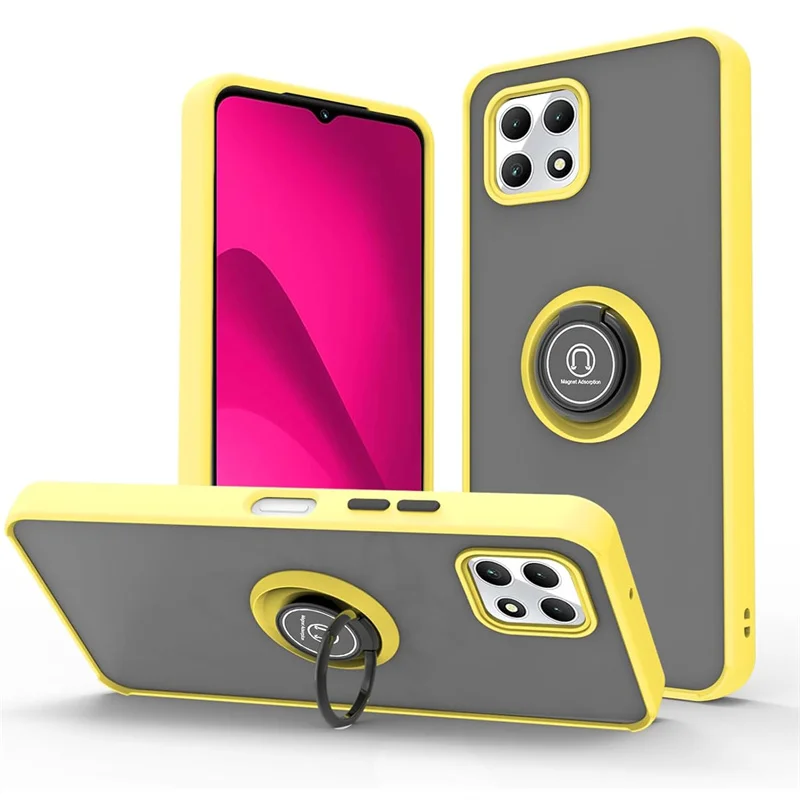 Armor Matte Shockproof Case with Magnetic Ring Holder and Stand