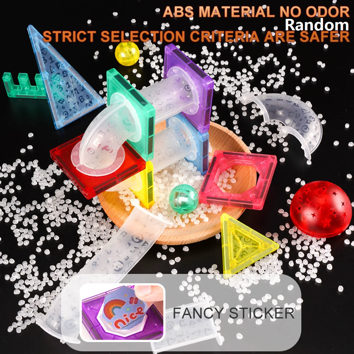 Magnetic Building Blocks Light Magnetic Tiles Building Blocks for Kids 3D Clear Educational STEM Toys