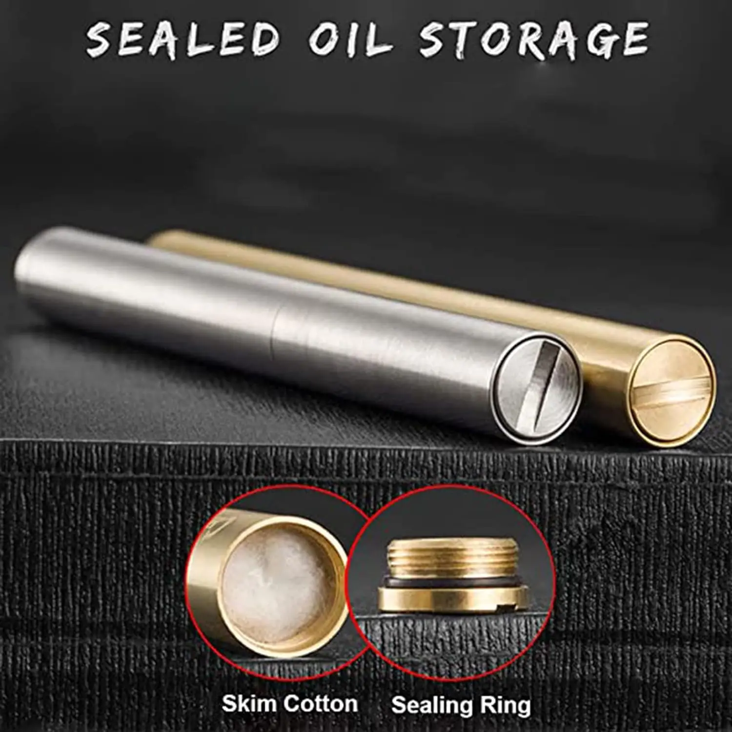 Kerosene Lighter Brass Lighter for Camping BBQ Kitchen No Oil