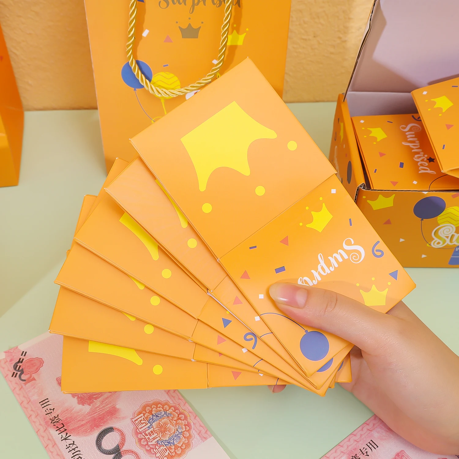 Folding Bounce Gifts Box Set, Creative Paper Jumping Boxes with Gift Bag, Valentine’s D... - SKU FBGB0916 - UGI Packaging