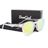SUNGOD MIRAS Blue Mirror Sunglasses Men's Polarized Lens Glasses Retro Fashion Square Men's Sunglasses Sport S01: with box 6