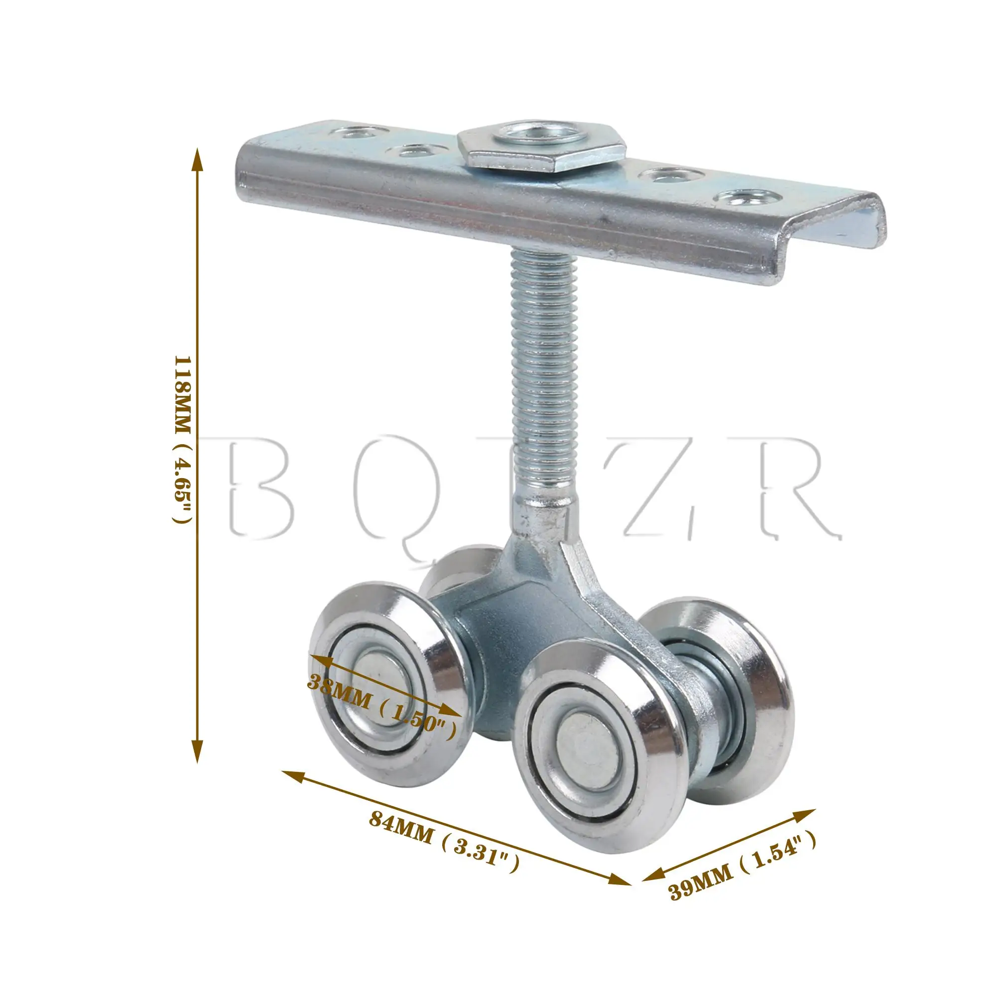 BQLZR 4 Wheel Heavy Duty Stable Welded Roller Trolley Assembly with M12 Bolt