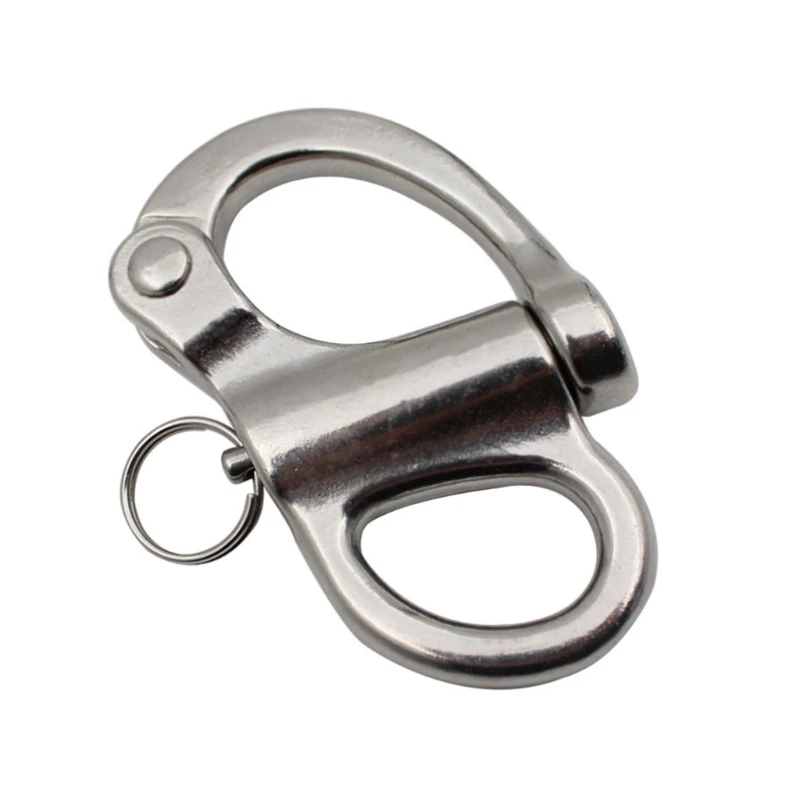 Stainless Steel Shackle 35/52/69/96mm Swivel Eye Rigging Safety Shackles