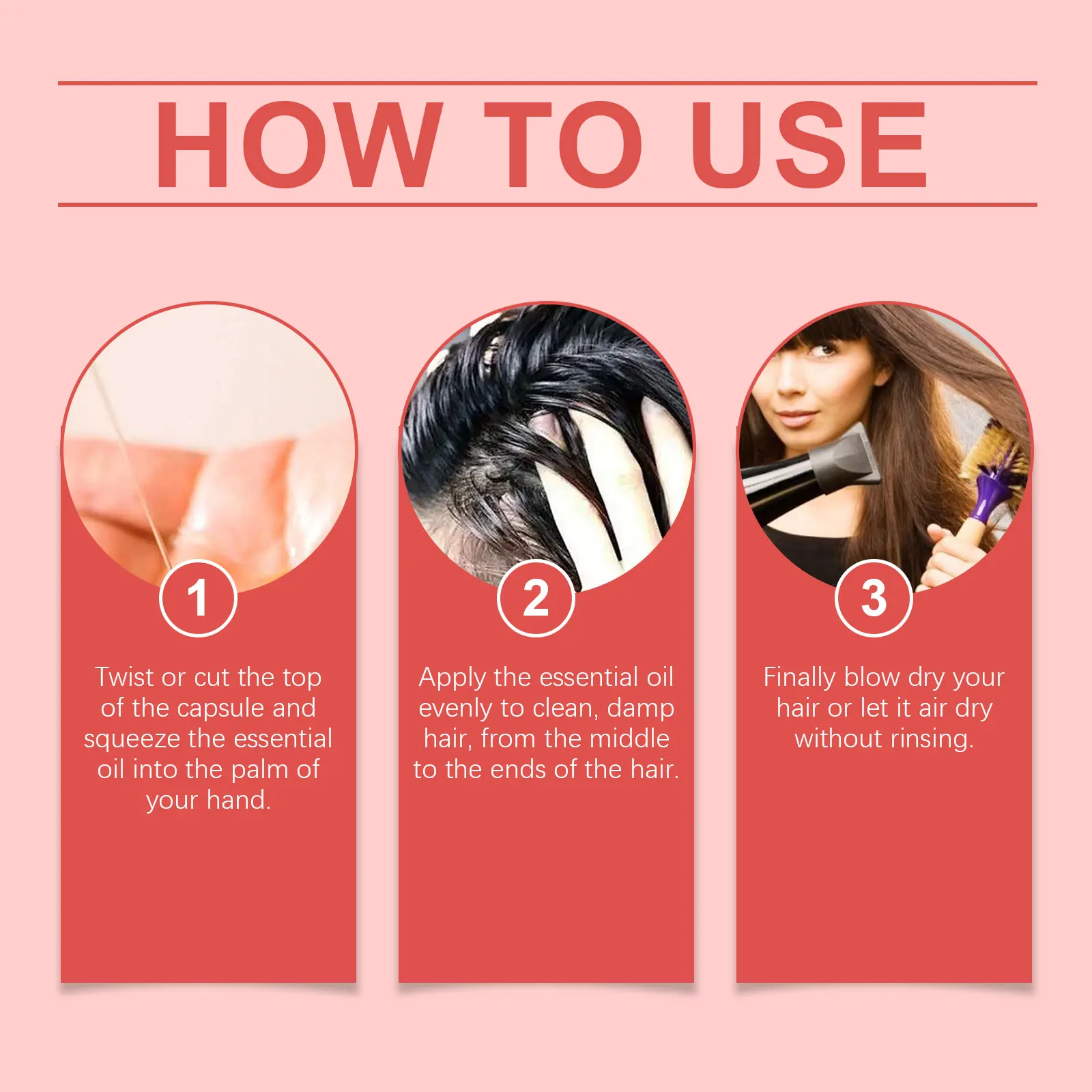 Moroccan Hair Care Capsules - Deep Nourishing & Intensive Repairing Treatment for Split Ends, Broken & Dry Damaged Hair