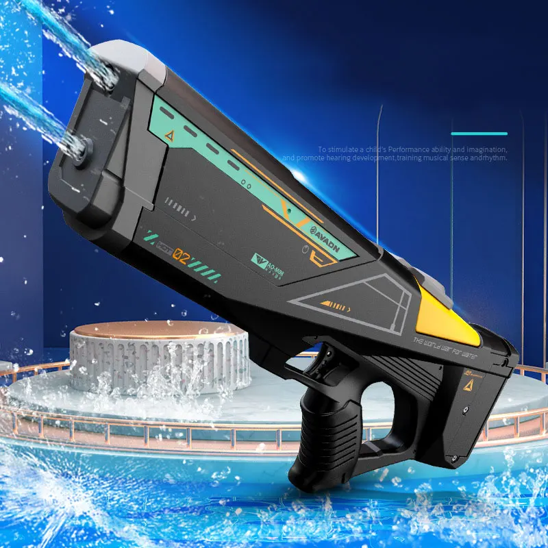 Dual Hole Full Auto Electric Water Gun High Pressure Long Range Water