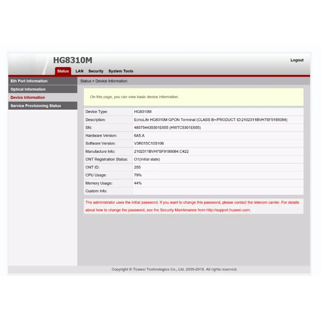V17XPON ONU GPON EPON HG8310M HG8010H  Hybrid ONT Single Lan Port  FTTH Modes Termina English version100% Original New 4