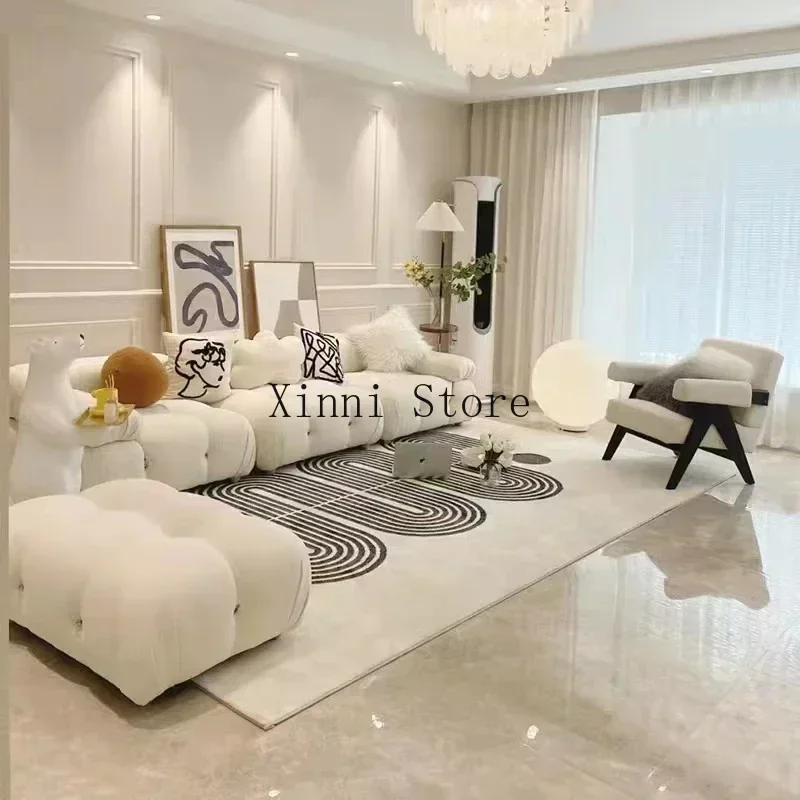 

Floor Design Living Room Sofas Floor Bubble Bedroom Living Room Sofas Cashmere Lamb Sleeper Meble Apartment Furniture YN50LRS