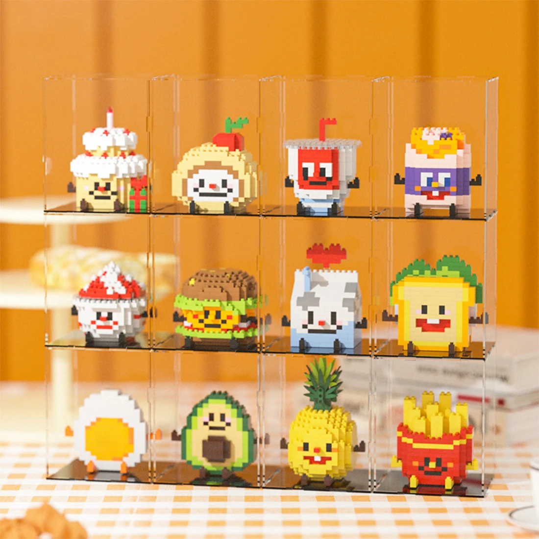 ABS Mini Building Blocks Food Series Puzzle Toy for Kids
