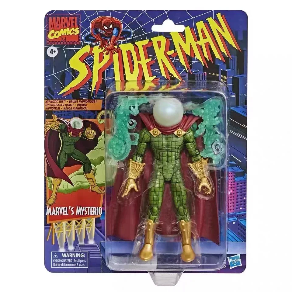 thumbnail image 1 of Figura de acción de Marvel Legends Spider Man Retro Card Quentin Beck Cletus Kasady Rhino Target, muñeco móvil, regalo de cumpleaños, 6 pulgadas, 1 of 5