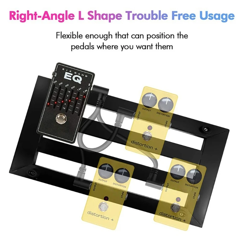 

F1FD 3 шт., патчи для электрогитары, кабель для гитары, кабели для педалей эффектов, прямоугольный монокабель для педалей для