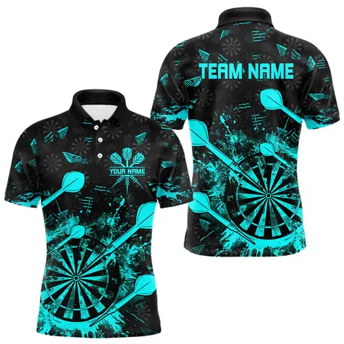 Fashion Darts Graphic Polo Shirt For Men Custom Name Lapel Button 3D Printed Polo Shirts Trend Oversized Loose Kids Sports Tees - Image 5