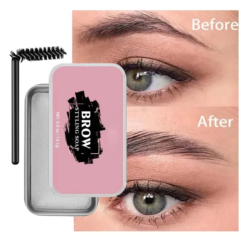 

Women Eyebrow Styling Cream Waterproof Quick-drying Natural Wild Brow Pomade Setting Gel Wax Makeup Sculpt Soap Cosmetics Tools