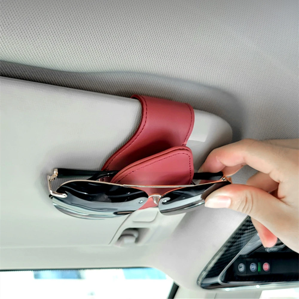 Creative Portable Multifunction Car Eyeglass Holder Glasses Storage