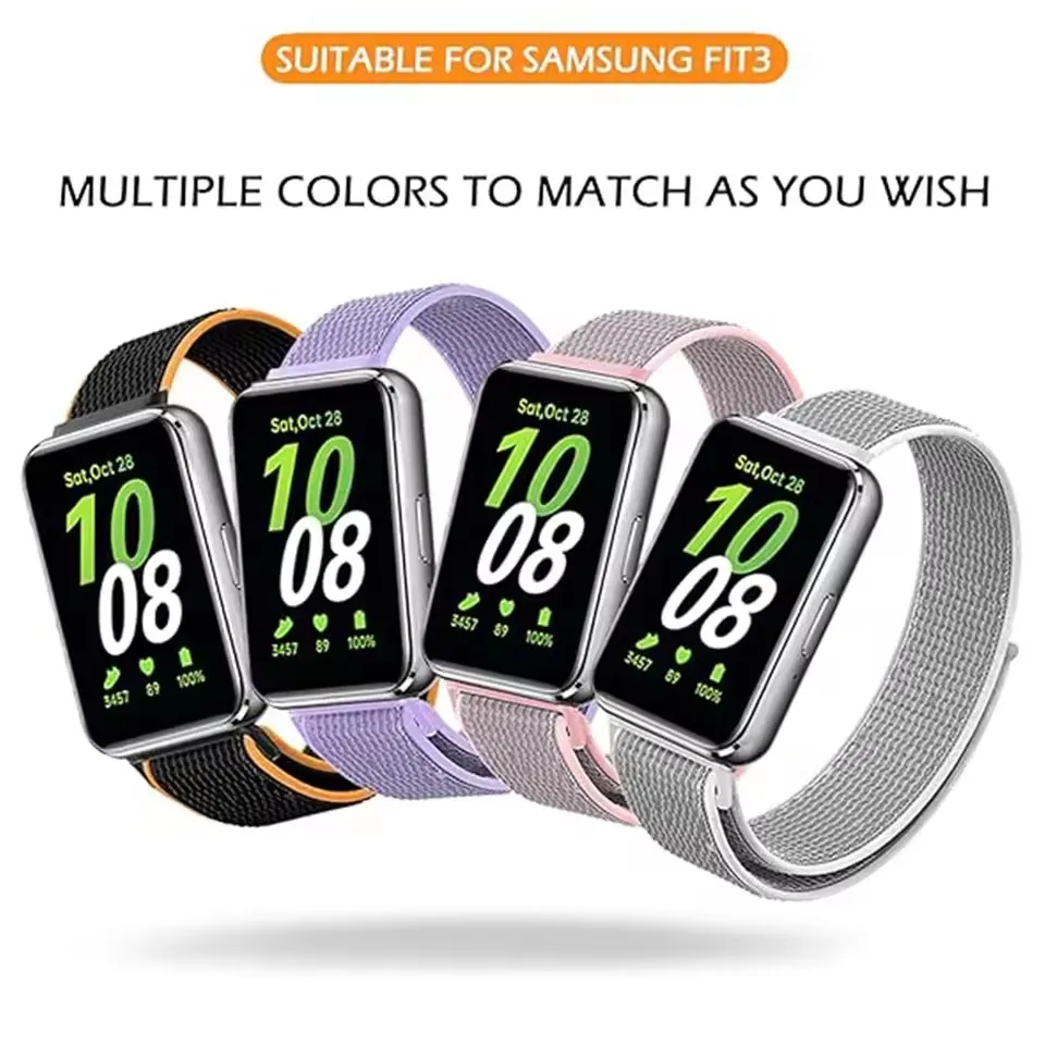 Nylon Loop Strap for Samsung Galaxy Fit 3 Smart Bracelet thumbnail 8