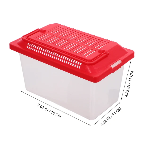 Portable Mini FishTank Handheld Tortoise Aquarium reptile Feeding Fish Tank multiuse Breeding Box durable hamster Box pet tools 6