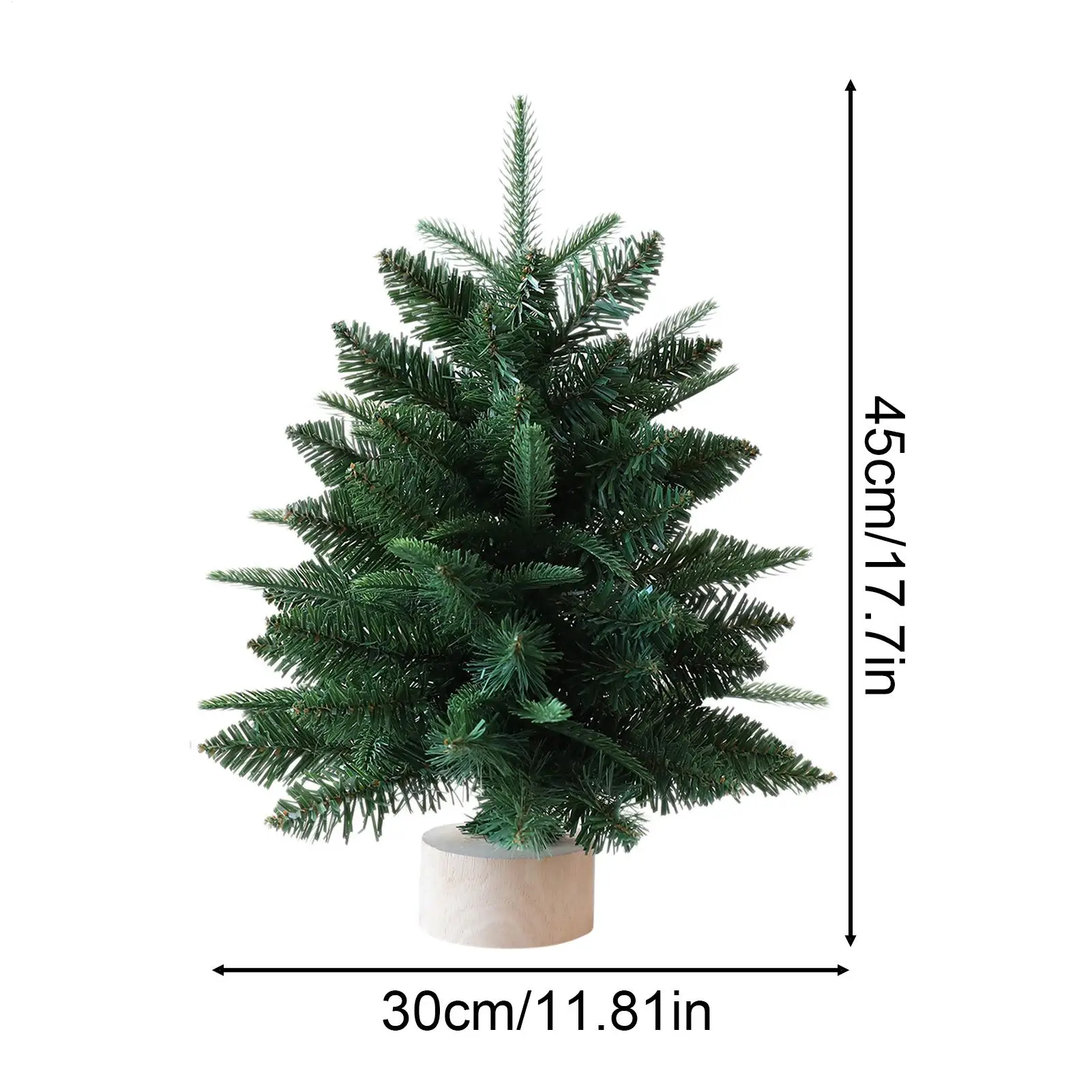 Artificial Christmas Trees 17.7 Inches Holiday Party Decorations Christmas Pine Tree For Home Workplace Living Room Entryway