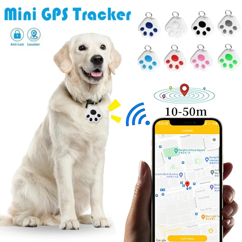 PetSmartGPSTrackerMiniAntiLostWaterproofBluetooth50Locator