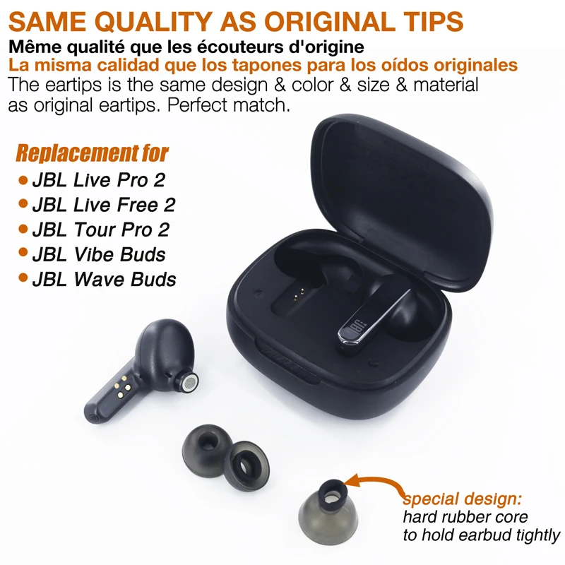 Tennmak-jbl LivePro 2およびlive Free 2、Tour Pro 2、vivube
