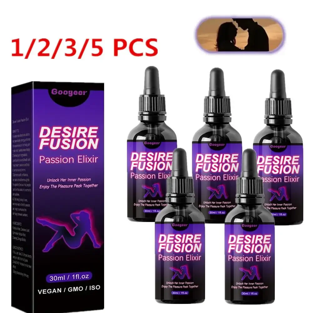 

1-5x Desire Fusion страсть эксир либидо бустер для женщин повышает уверенность в себе, увеличивает привлекательность, воспламеняет любовную искру