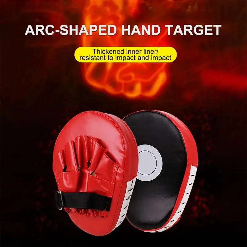 Kick Boxing Gloves Pad 1PC PU Leather Punch Target Bag For Adults Kids MMA Karate Muay Thai Free Fight Training Equipment